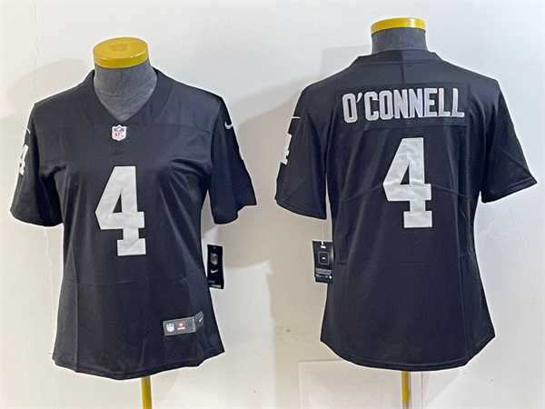 Youth Las Vegas Raiders #4 Aidan OConnell Black Vapor Untouchable Limited Football Stitched Jersey